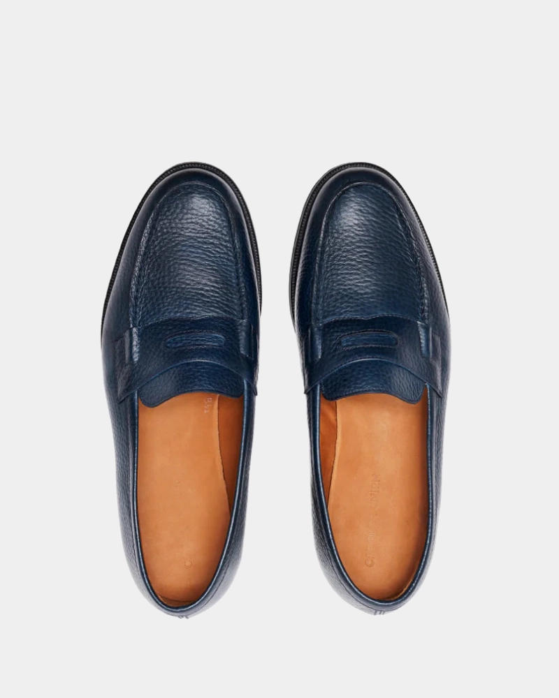 Fit Everyday Navy Leather Loafer