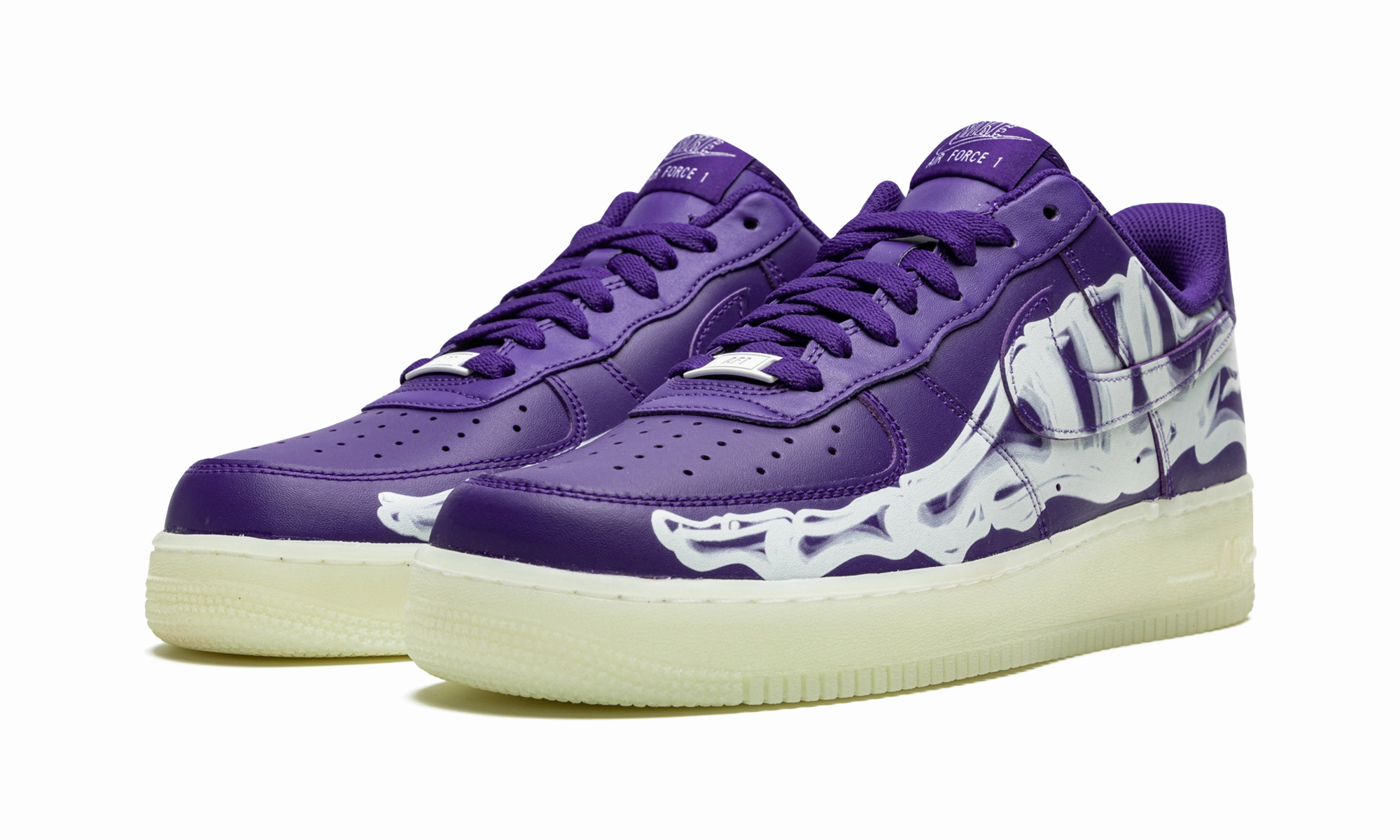 Air Force 1 Low '07 QS "Purple Skeleton Halloween" Pure Flex