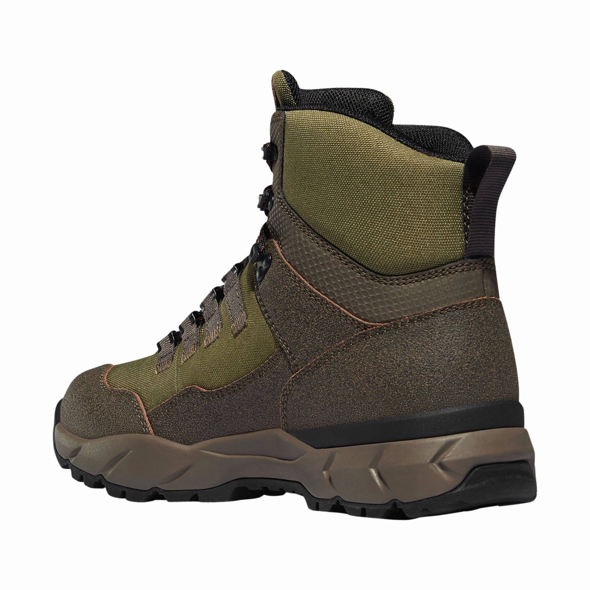 All Weather Windy Weather Lace Up Danner Men's Vital Trail 5 Inch Hiking Boot - Brown/Olive