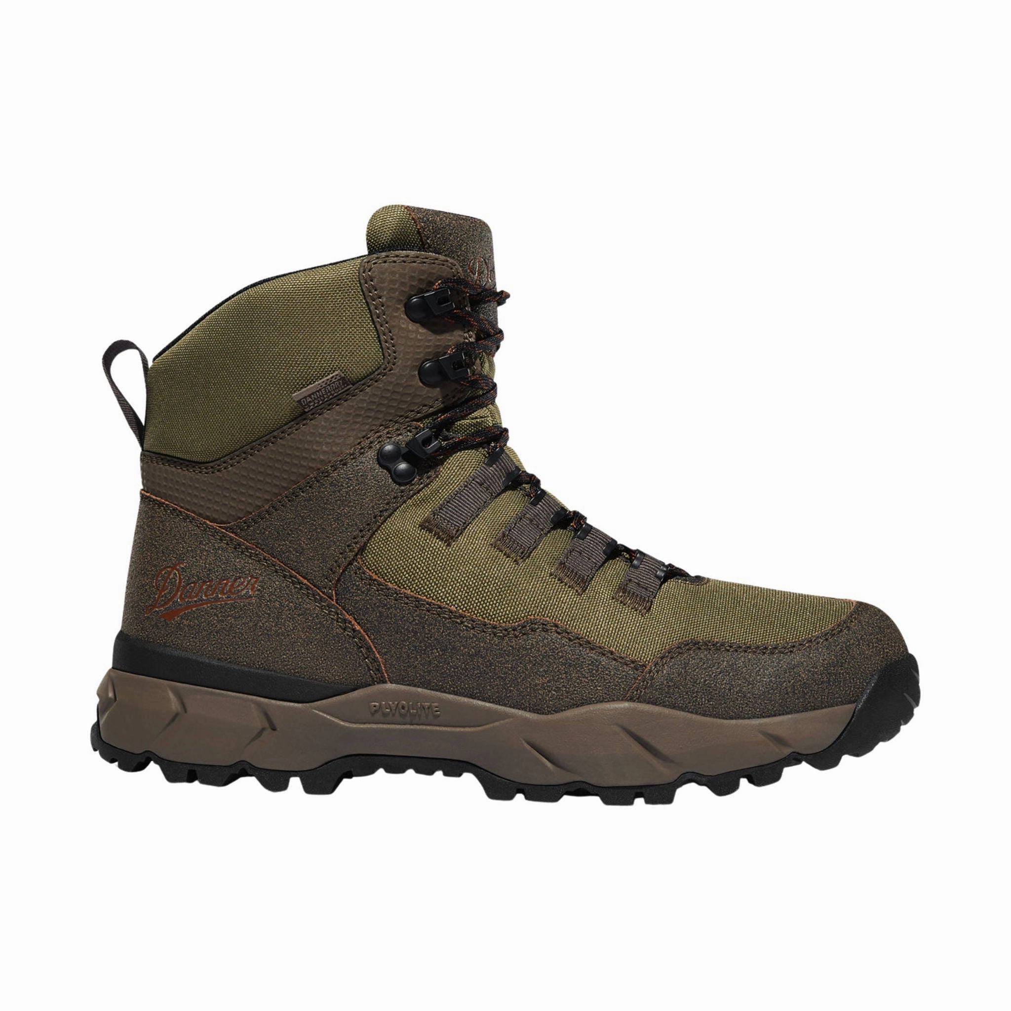 Reinforced Form Adventure Seeker Danner Men's Vital Trail 5 Inch Hiking Boot - Brown/Olive