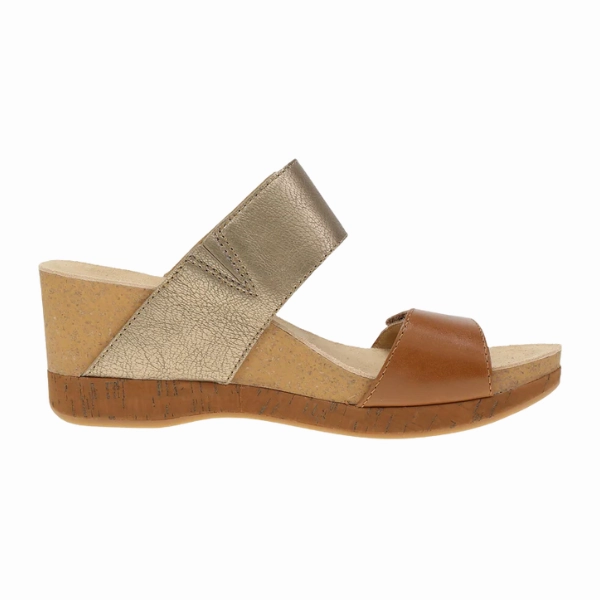 Hydrolysis Resistant Components Trend Alert Dansko Women's Shannon Gold/Tan