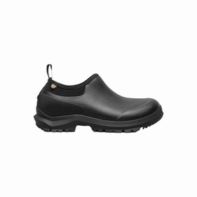 Factory Worker Minimalist Look Bogs Men's Sauvie II Slip On Waterproof Boots - Black