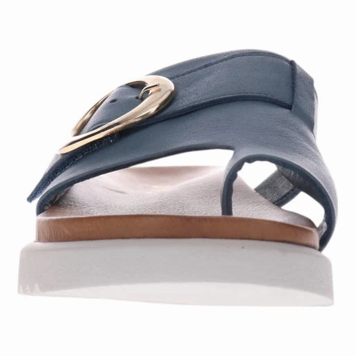 Revere Women's Biscay Blue Contoured Heel