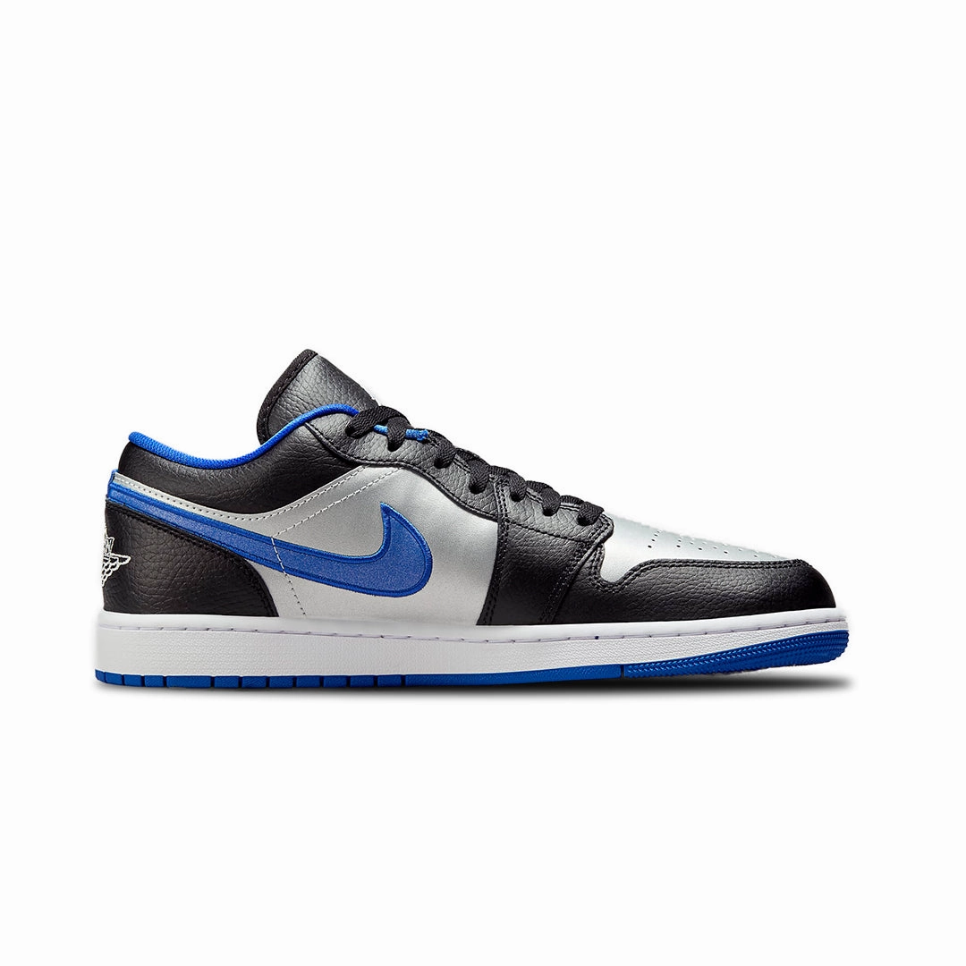 Air Jordan 1  Low Black Game Royal Metallic Platinum Sale Casual Support