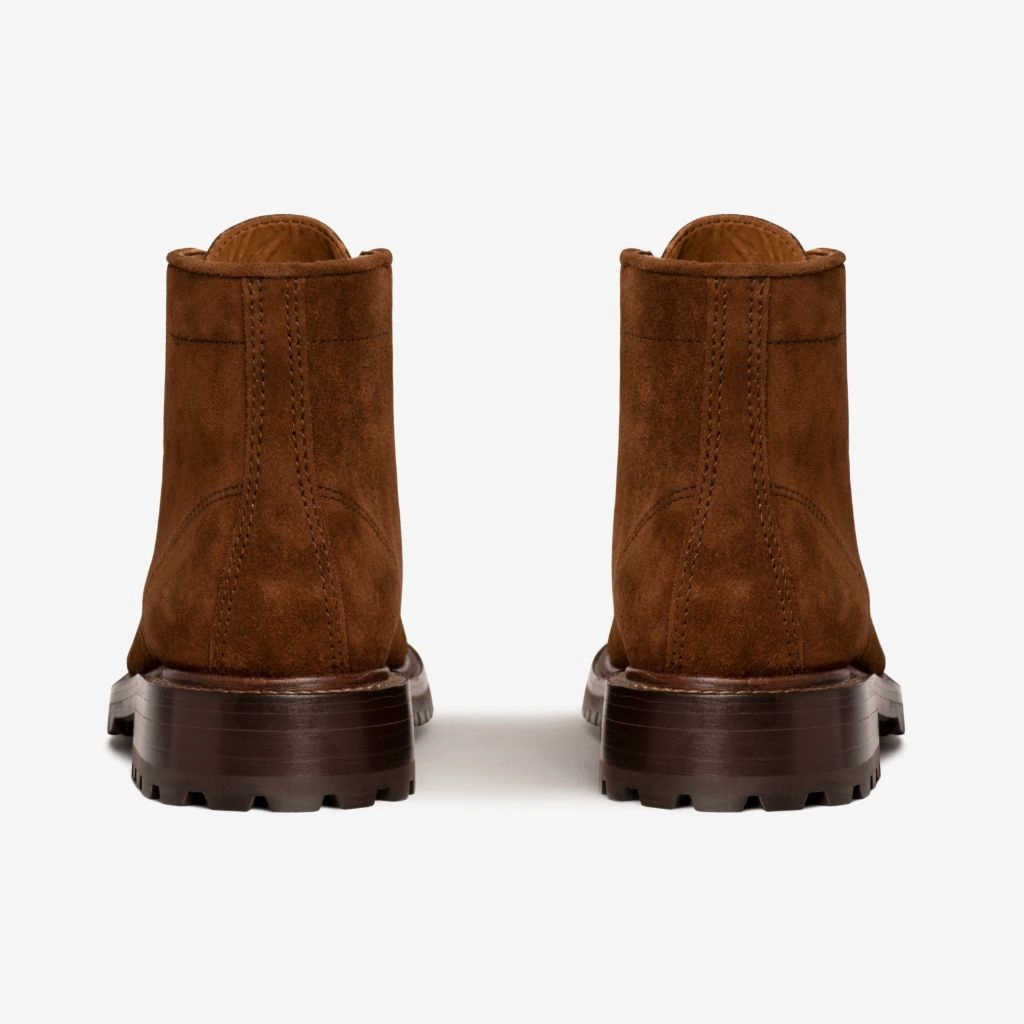 Shock Absorbing Technology Double Stitched Seams Diplomat | Cinnamon Suede