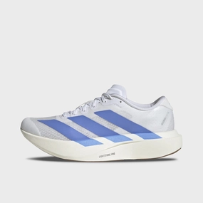 adidas Women's Adizero EVO SL White / Blue Fusion - Off White Reinforced Eyelet Construction Active Everyday