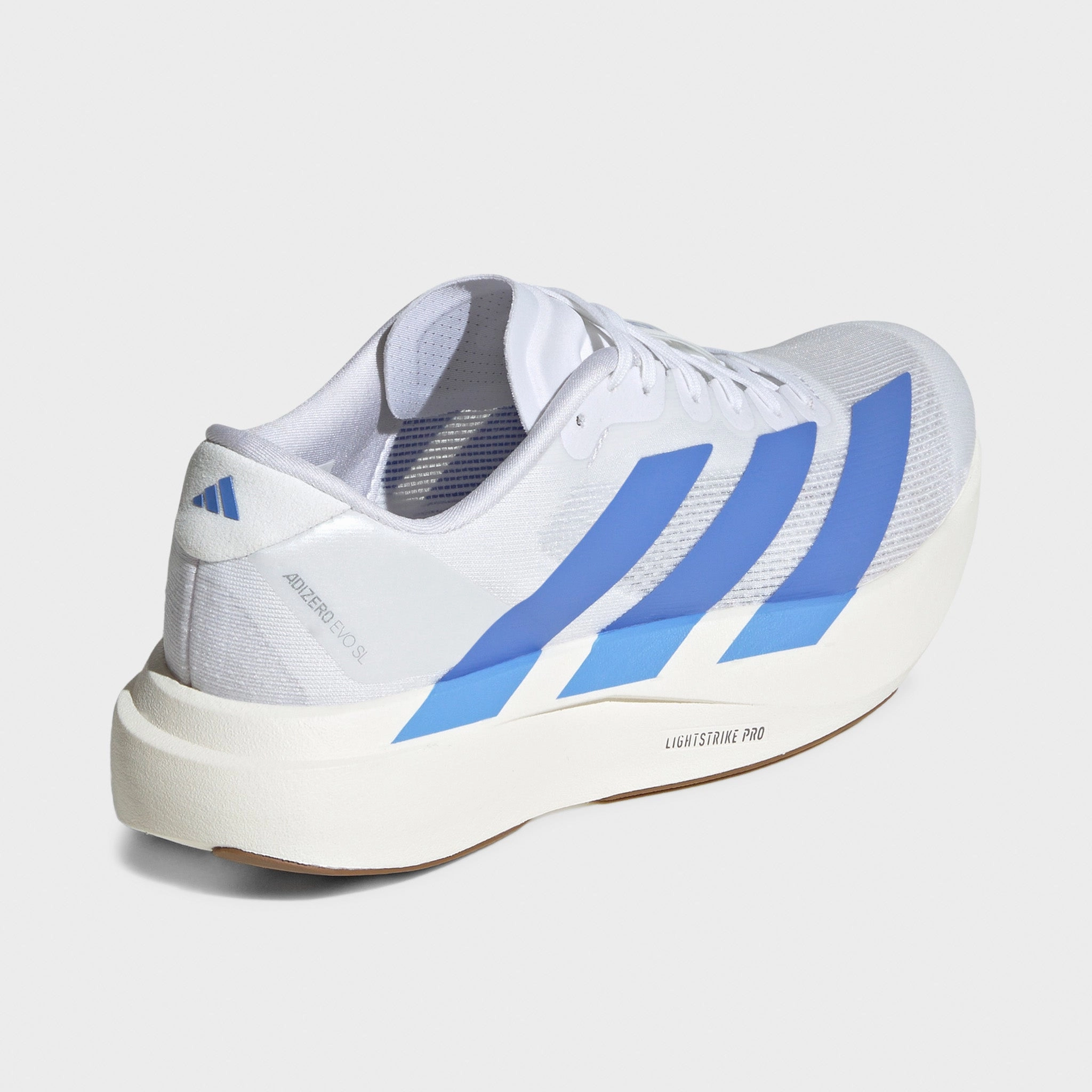 adidas Women's Adizero EVO SL White / Blue Fusion - Off White Anti Friction
