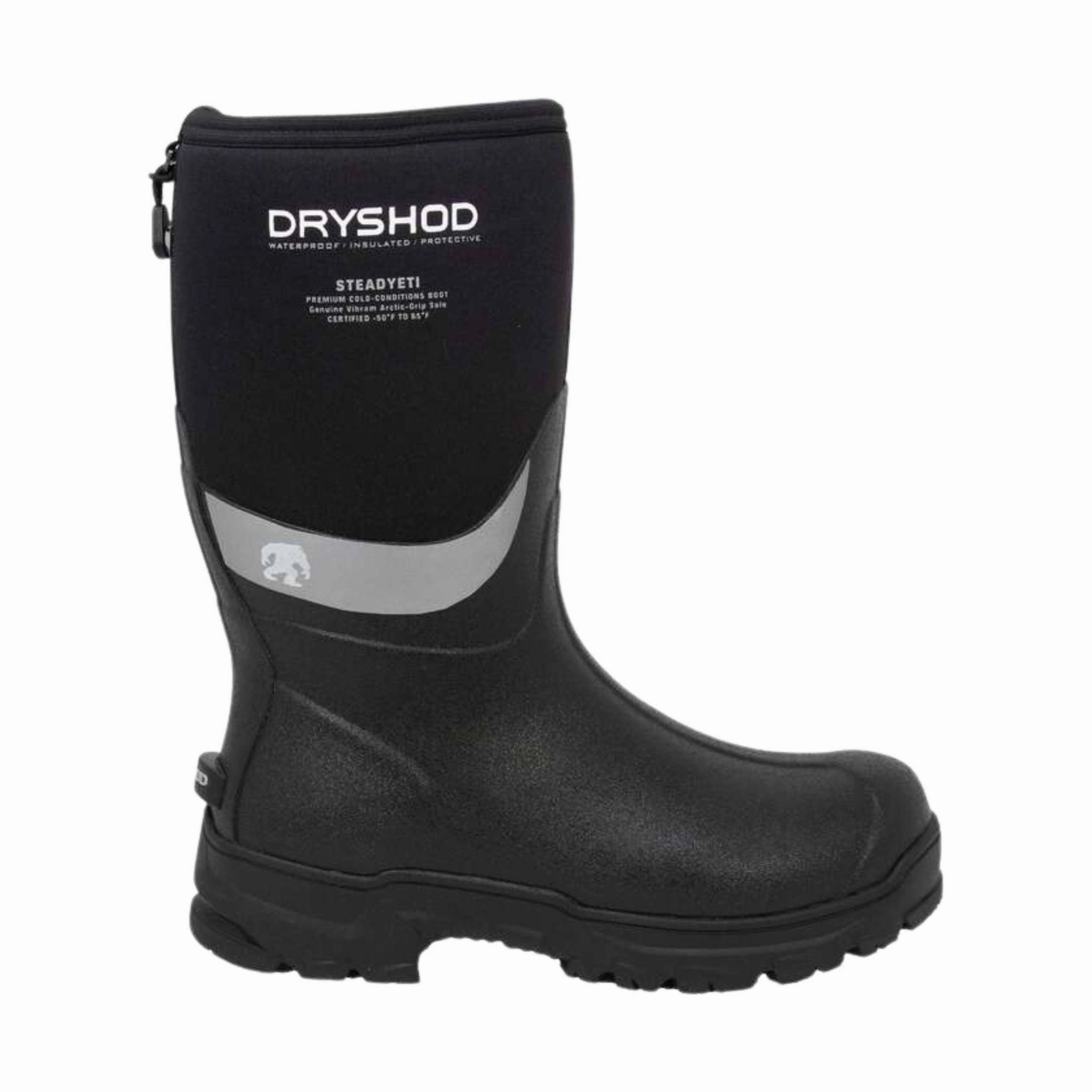 Energy Return Technology Dryshod Men's Steadyeti Mid Insulated Rain Boots - Black