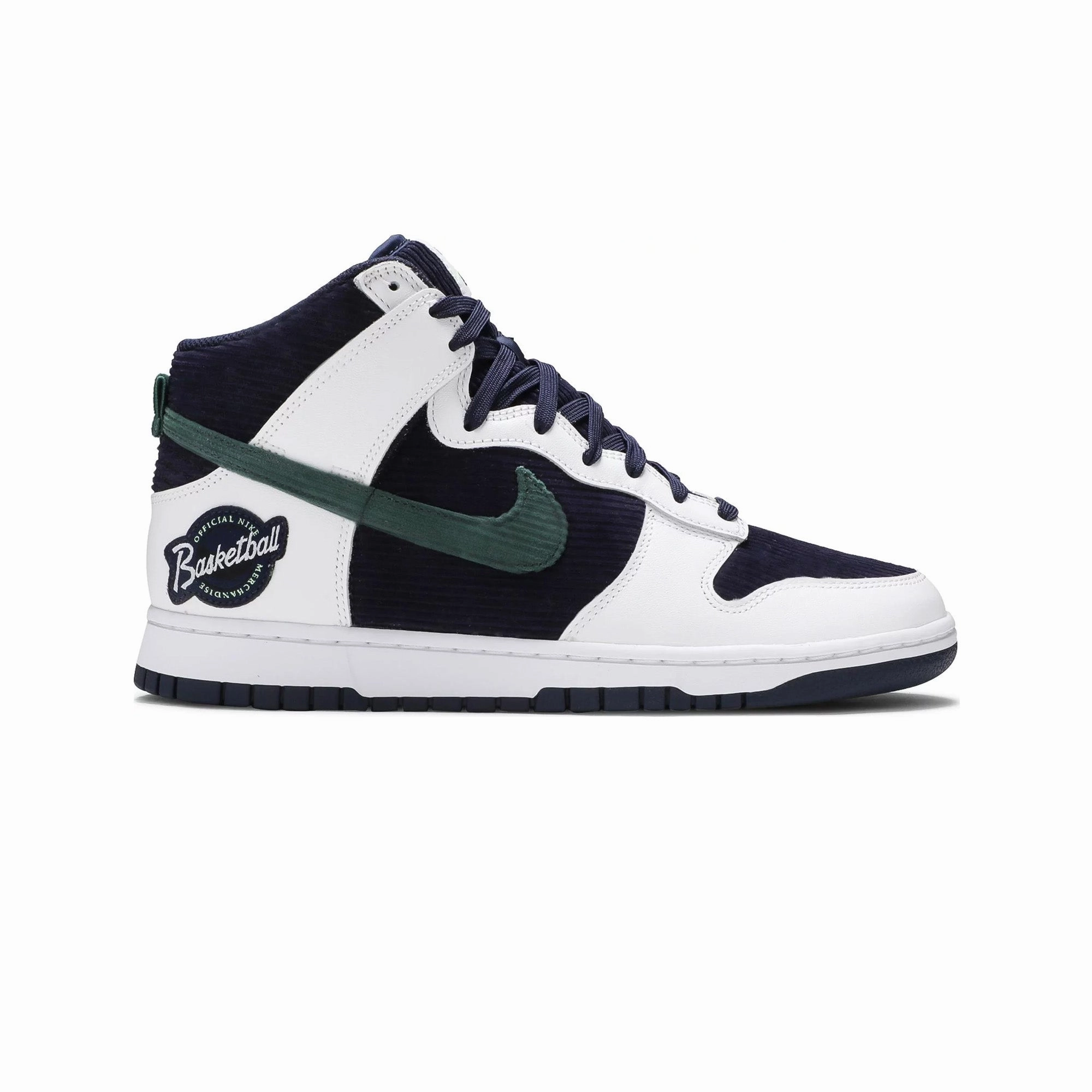 Dunk High 'Sports Specialties White Navy' (2021) Coach Step