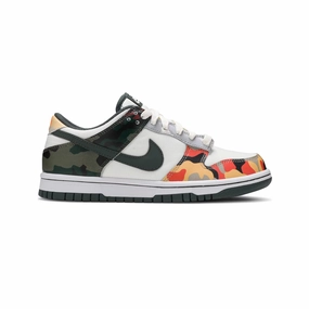 Dunk Low SE 'Sail Multi Camo' GS Stylish Touch Foot Form