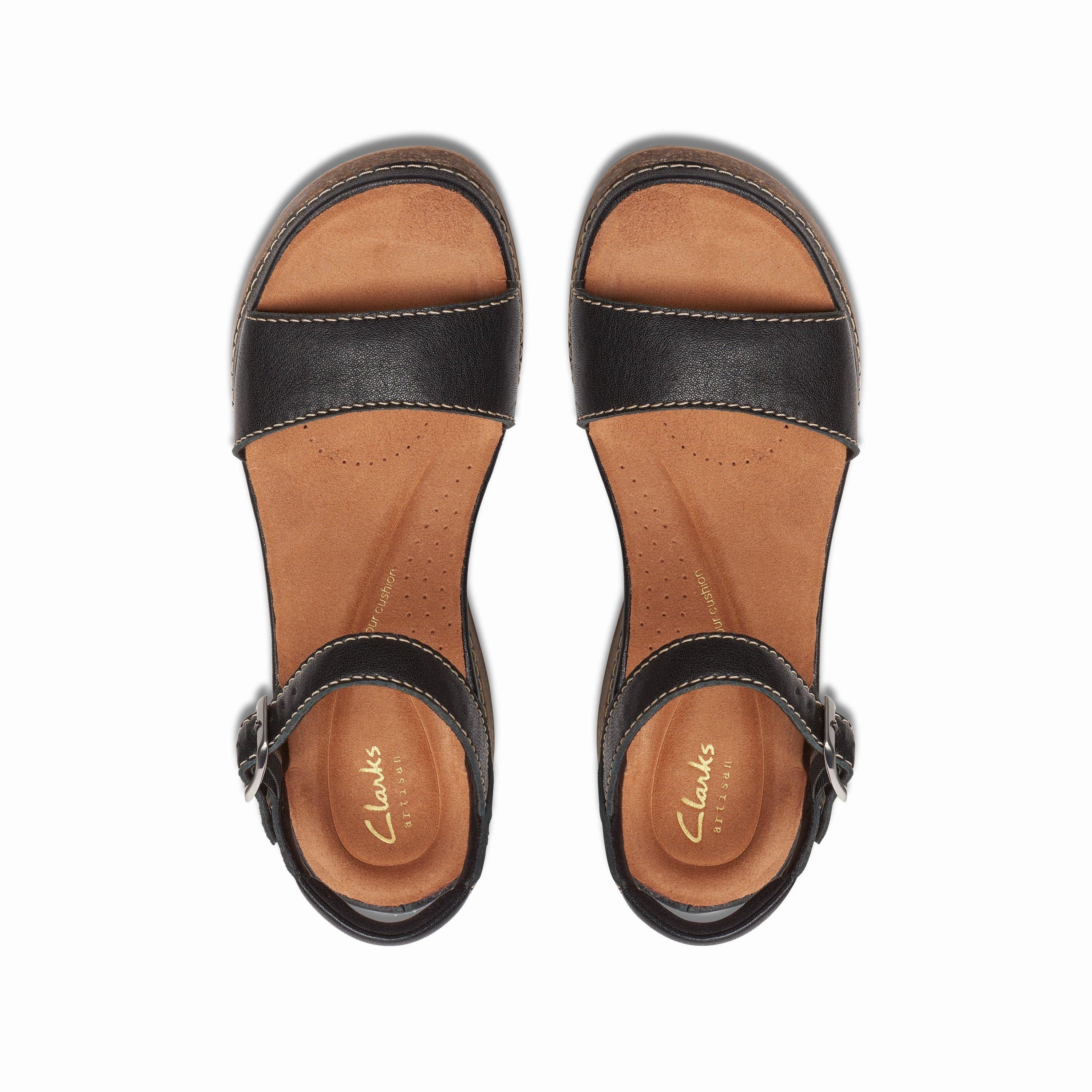 Clarks Women's Kassandra Lily Black Trendy Footwear Design Secure fastening