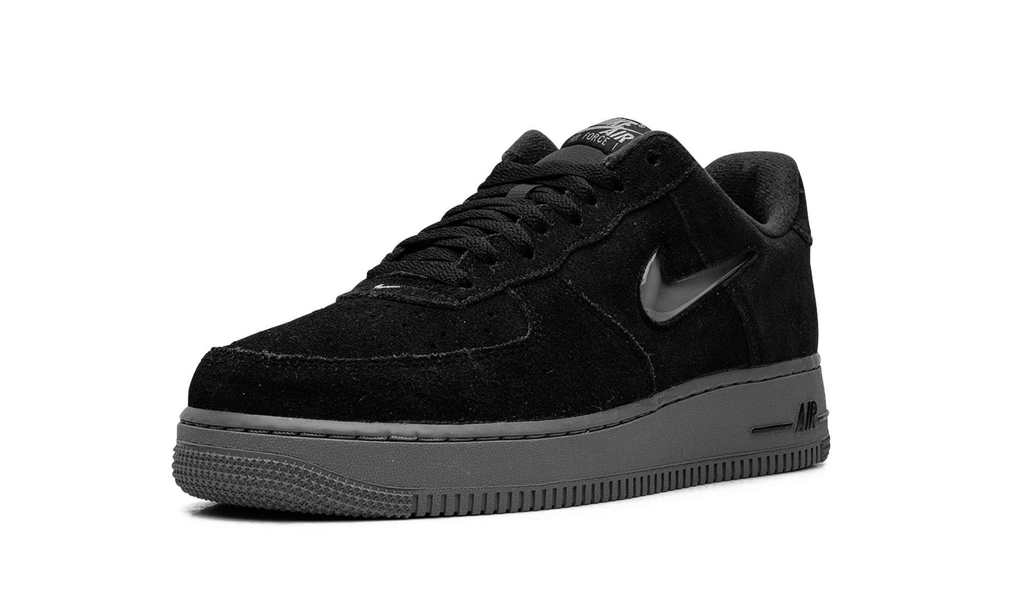 Air Force 1 Low '07 Jewel "Black Cool Grey" Team Day Porous Structure