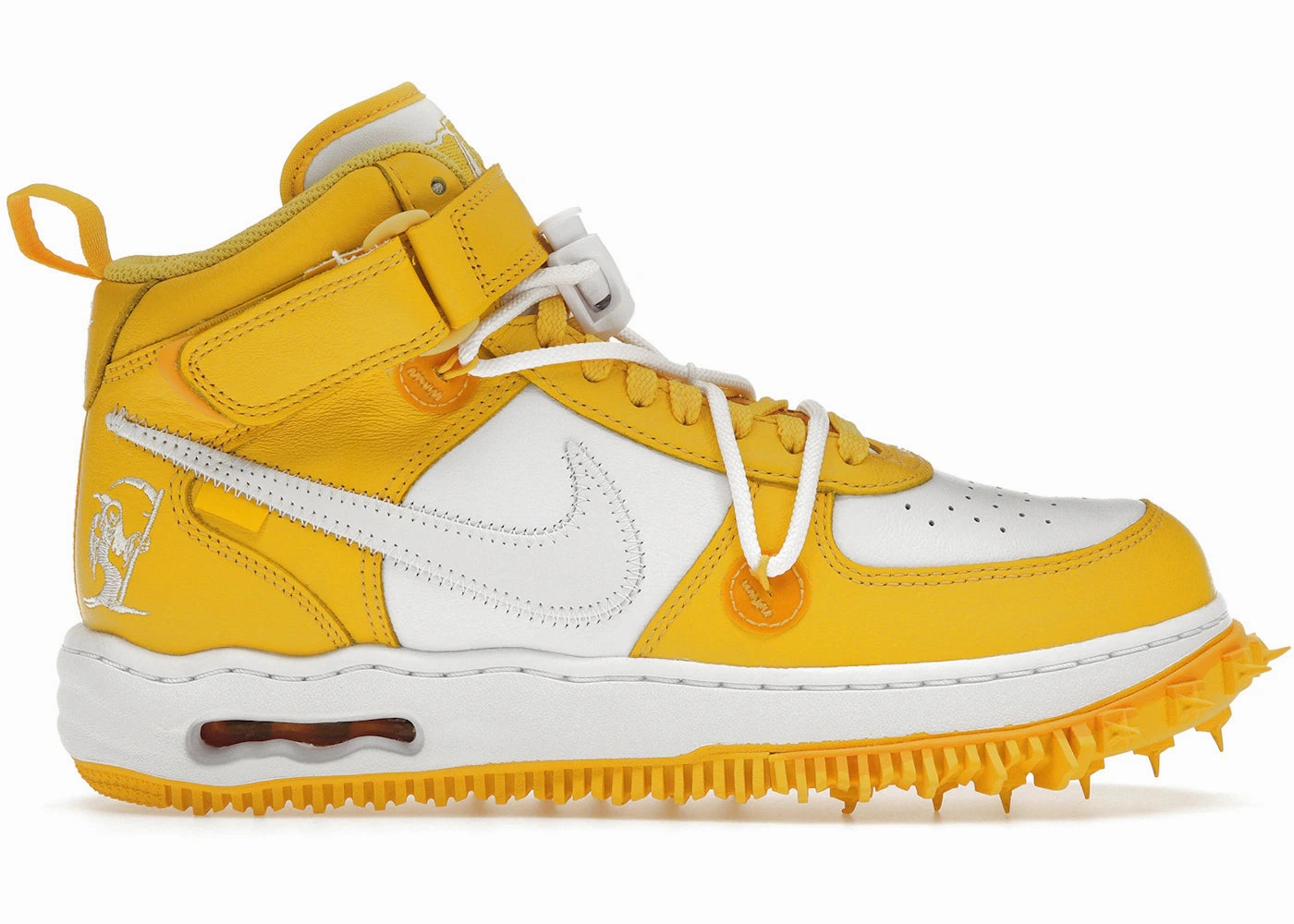 Slow Hike Well Built Nike Air Force 1 Mid Sp Off-White Varsity Maize