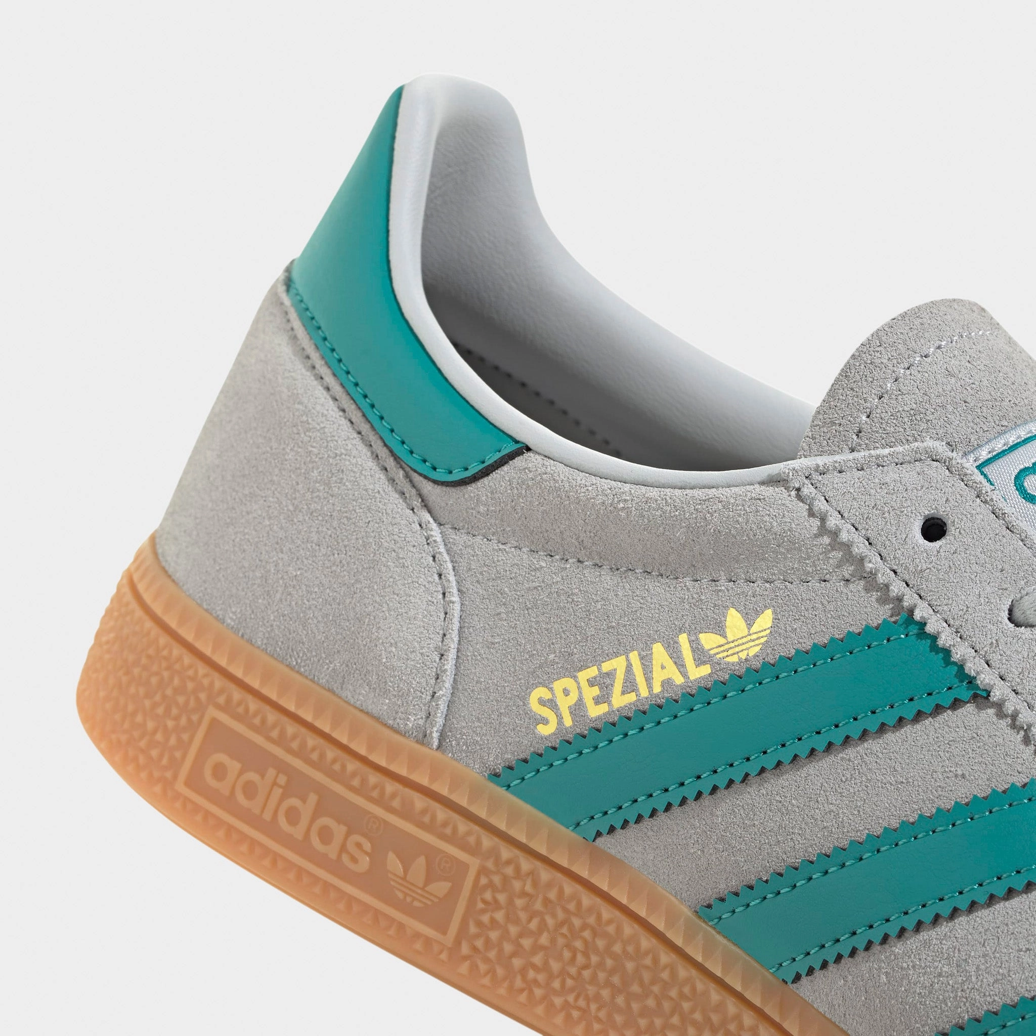 adidas Originals Handball Spezial Grey / Pure Tea - Gold Trail Support Bounce Walk