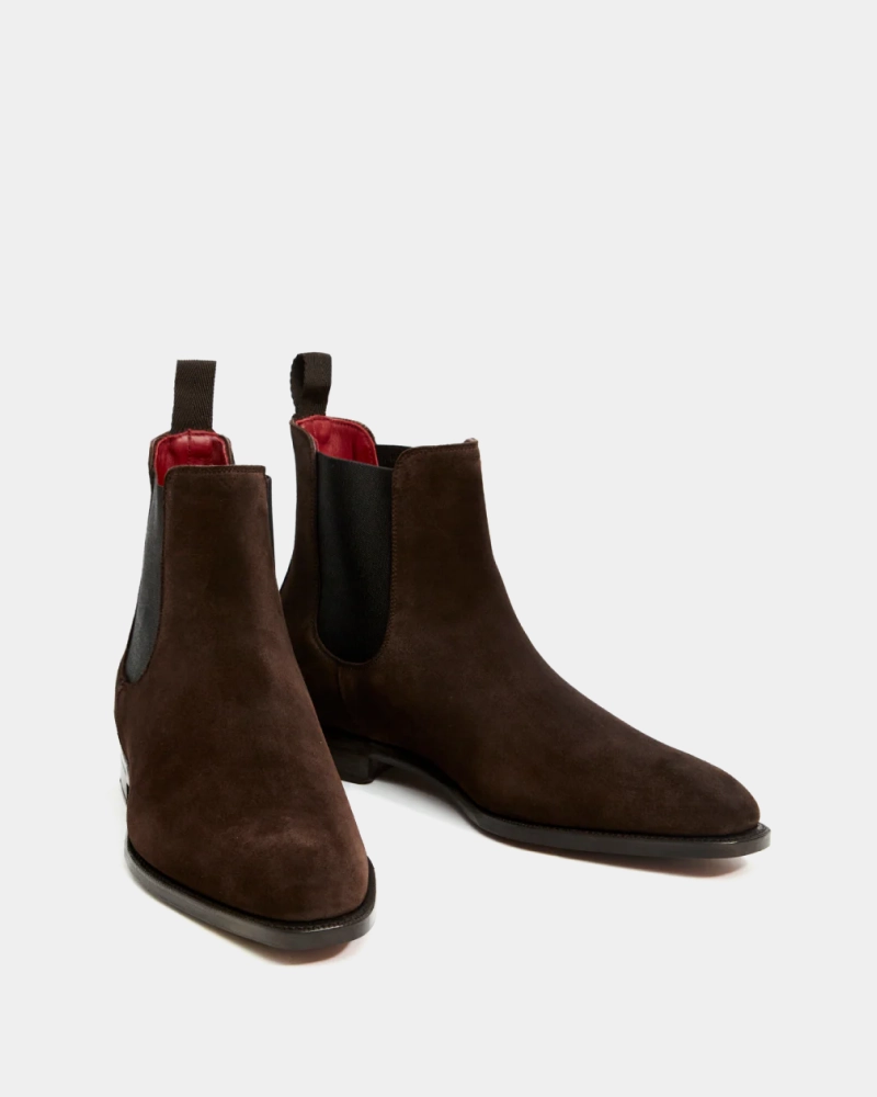 Flat Sole Fall Travel Brown Suede Chelsea Boot