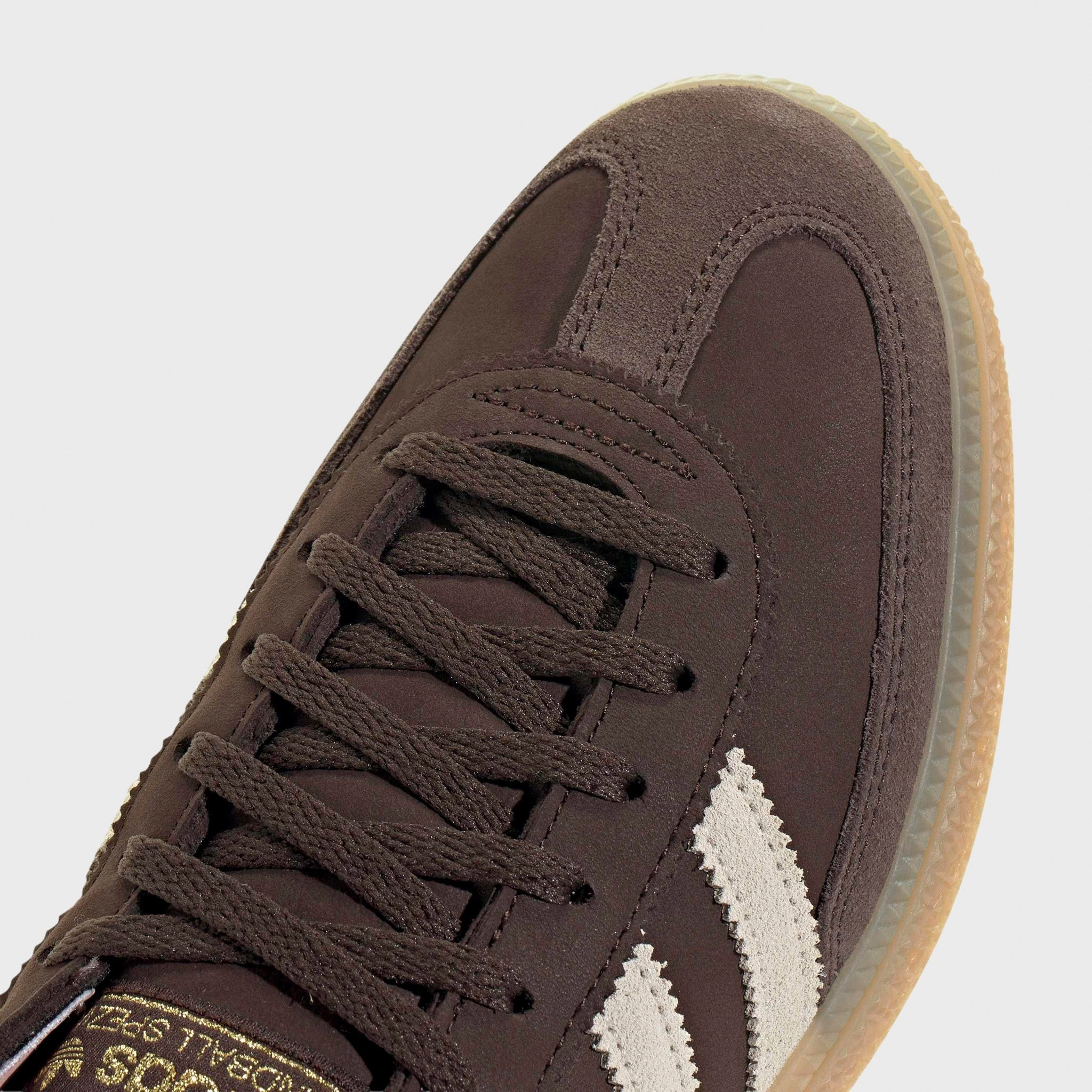 adidas Originals Women's Handball Spezial Dark Brown / Alumina - Wonder Mauve Slip Choice Adaptive Harness System