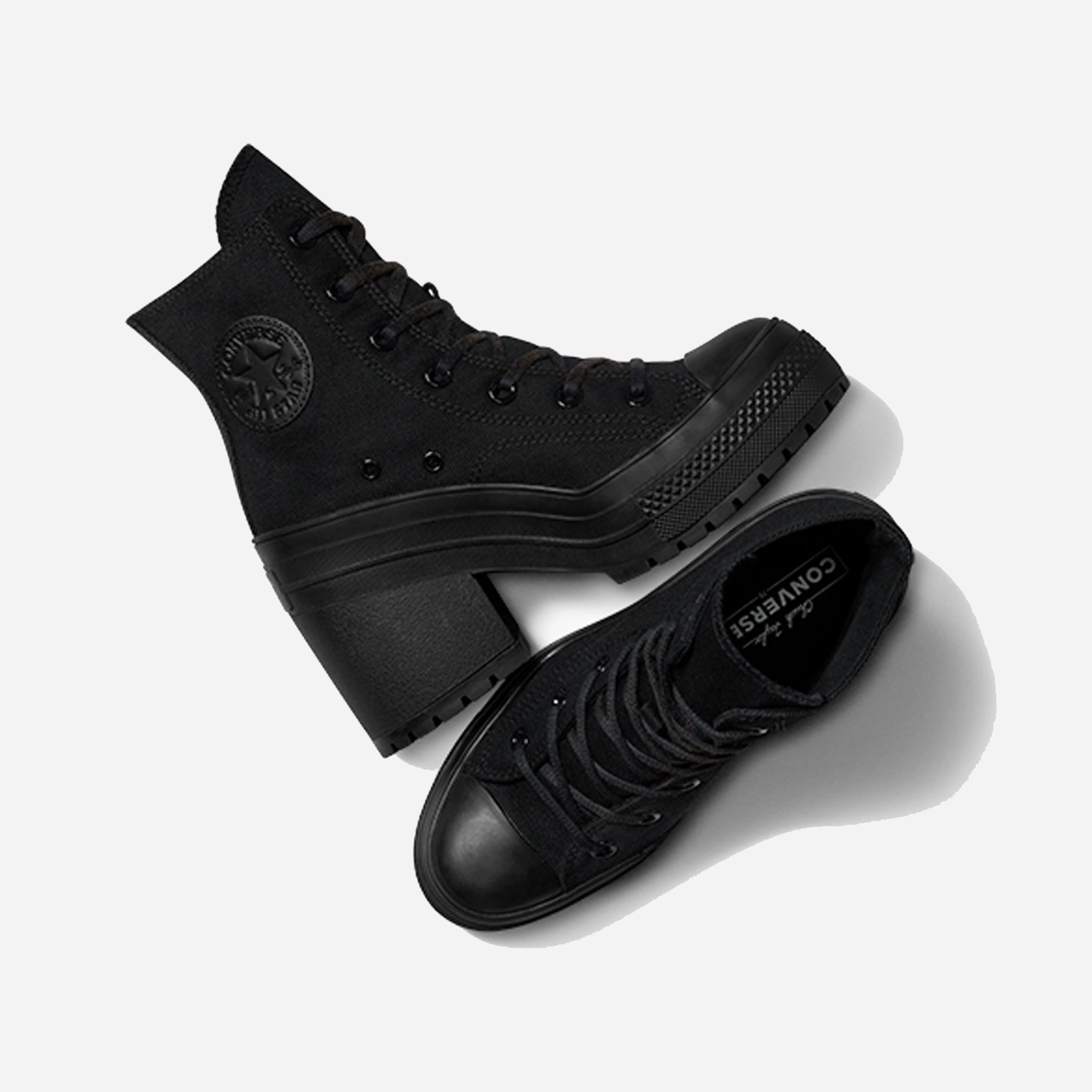 Converse | CHUCK 70 DE LUXE HEEL { BLACK/BLACK Pure Lines