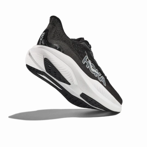 HOKA Women's Mach 6 (Wide Width) Black/White globally - sourced