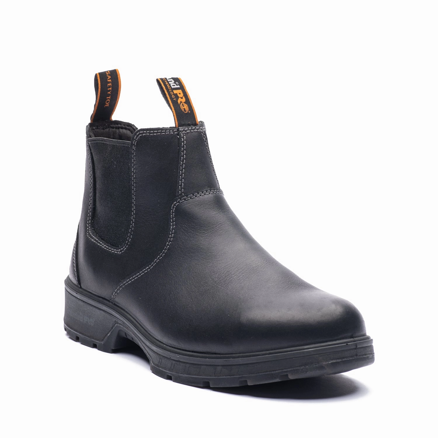 Mixed Textures Padded Collar Lining Nashoba Chelsea 6" Composite Toe Work Boots A6117