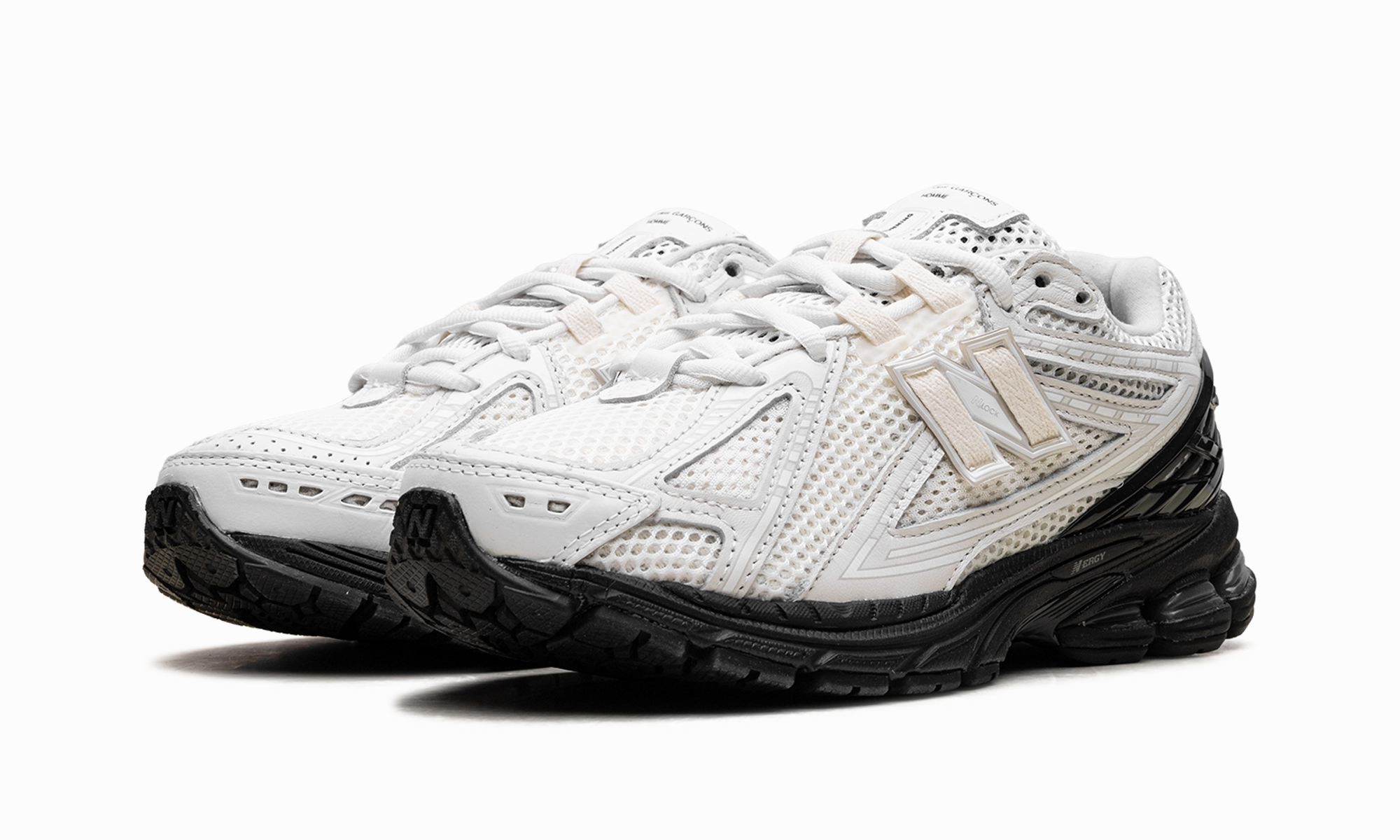 Lightweight Shoes Wide Fit Compatibility 1906R "Comme des Garcons Homme - White"