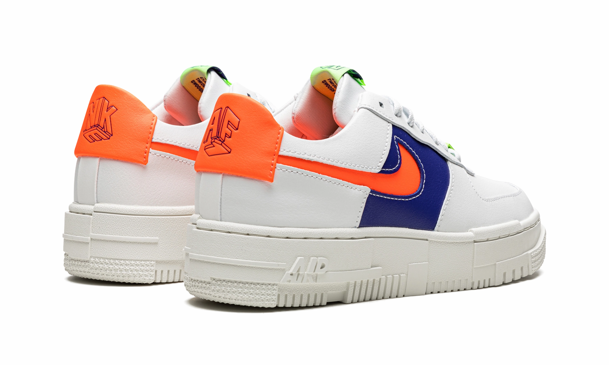 Smooth Soles Parkour Hike AIR FORCE 1 LO PIXEL MNS WMNS "White Concord Crimson"