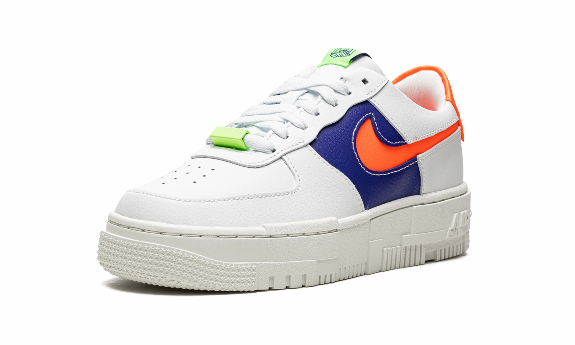 AIR FORCE 1 LO PIXEL MNS WMNS "White Concord Crimson" mom style Effortless Motion