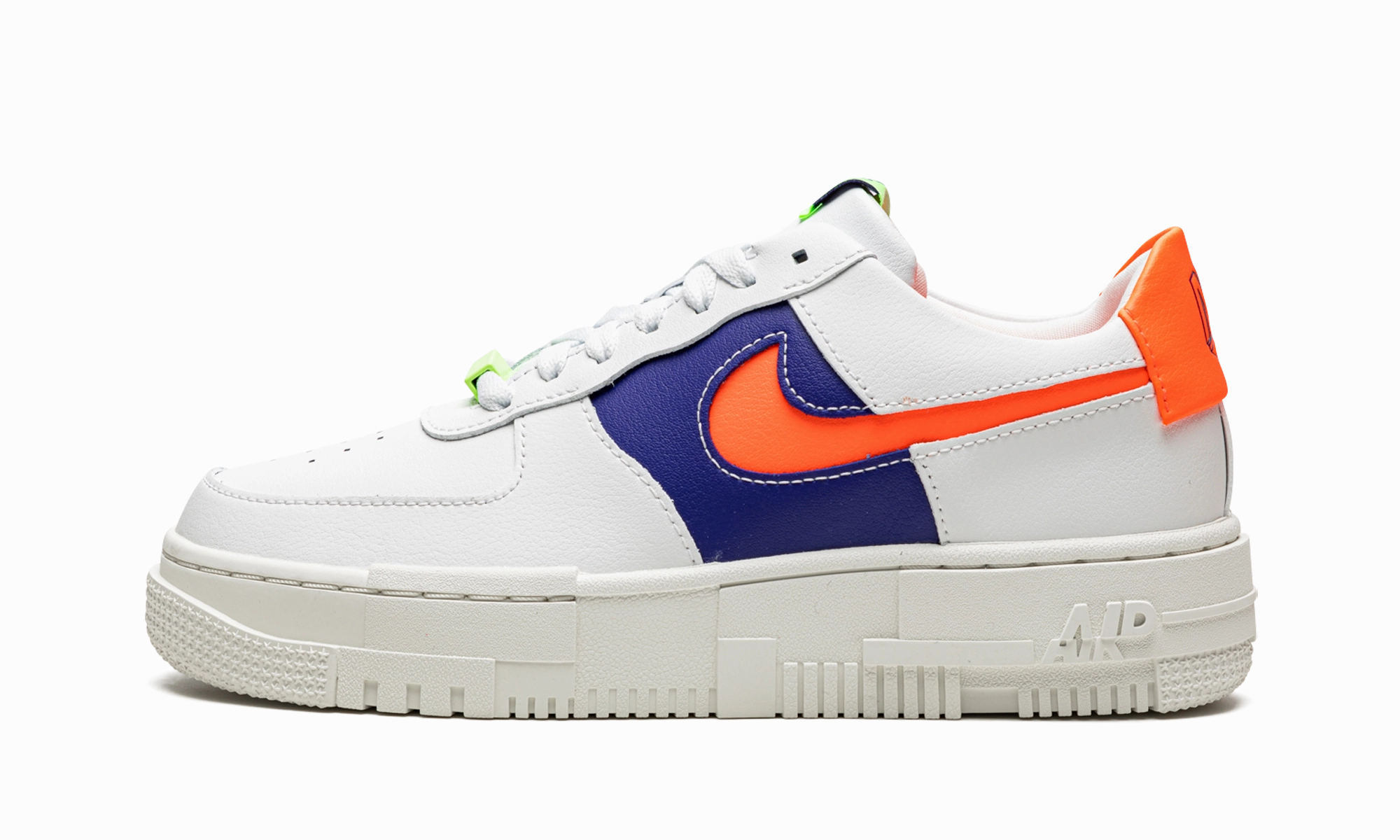 AIR FORCE 1 LO PIXEL MNS WMNS "White Concord Crimson" Light Arch Rubber Toe Guard