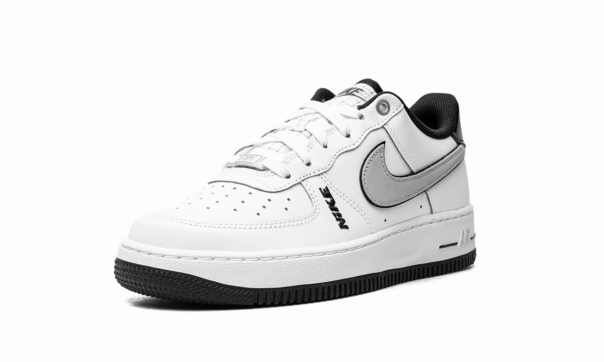 Natural Support AIR FORCE 1 LV8 GS "Motocross White Grey Black"