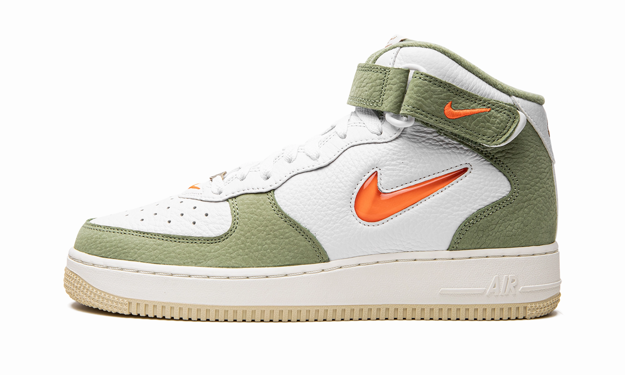 Orthotic Friendly Design Air Force 1 Mid QS "Jewel Oil Green"