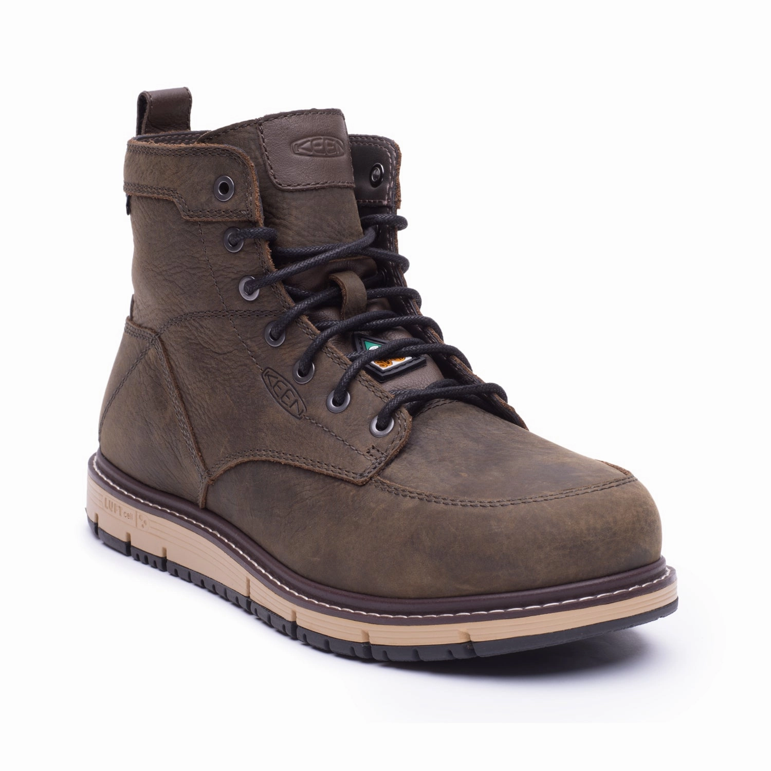 Strap Keen Utility's San Jose Waterproof Men's 6" Aluminum Toe Work Boots - 1023250