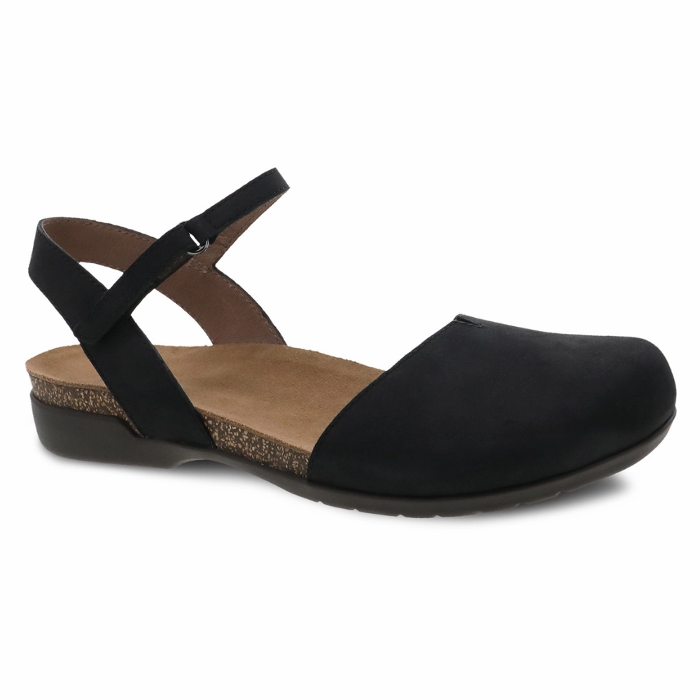 Non-Slip Sole Slip Grip Rowan Black Nubuck