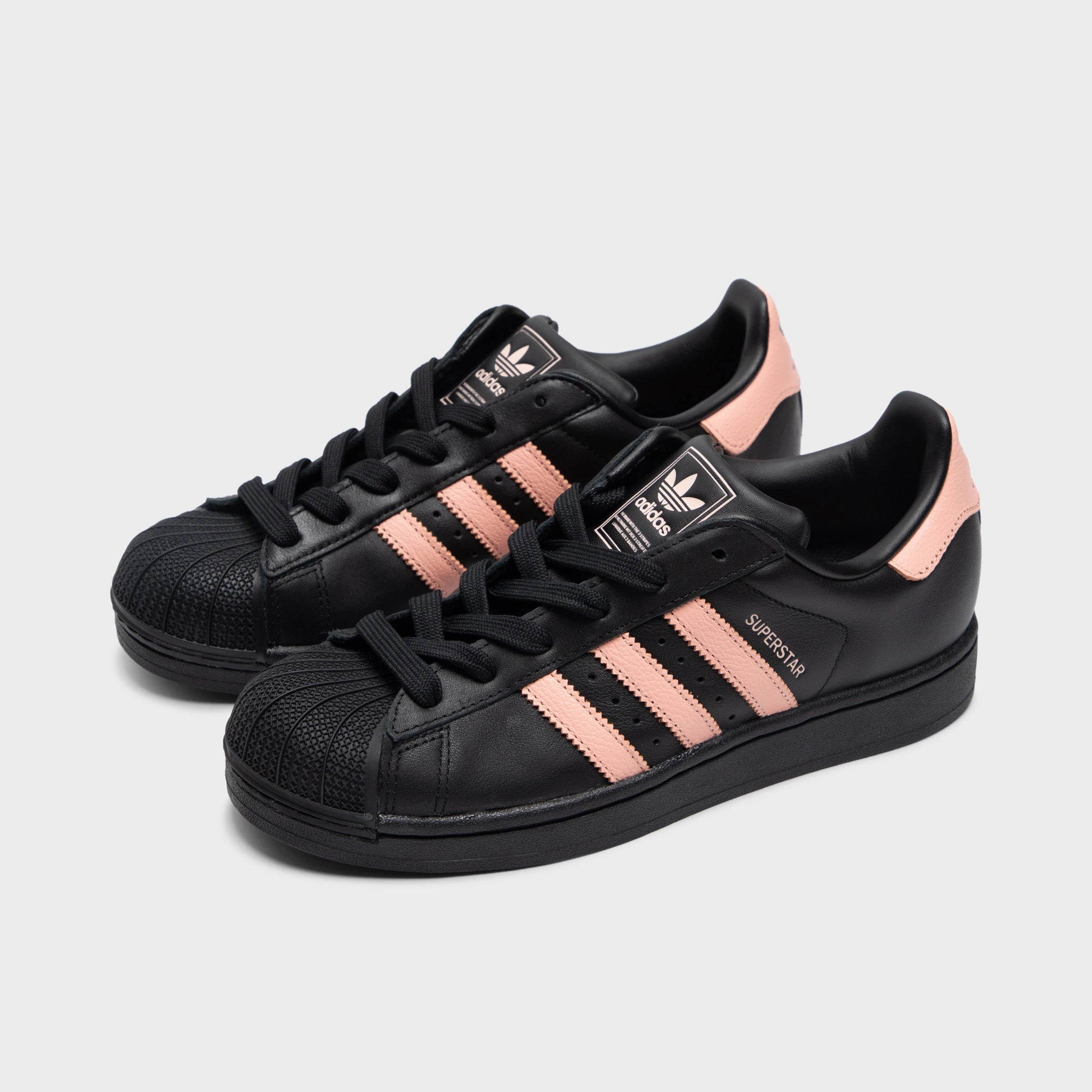 Advanced Foot Support Wear comfort adidas Women's Superstar II Core Black / Glow Pink