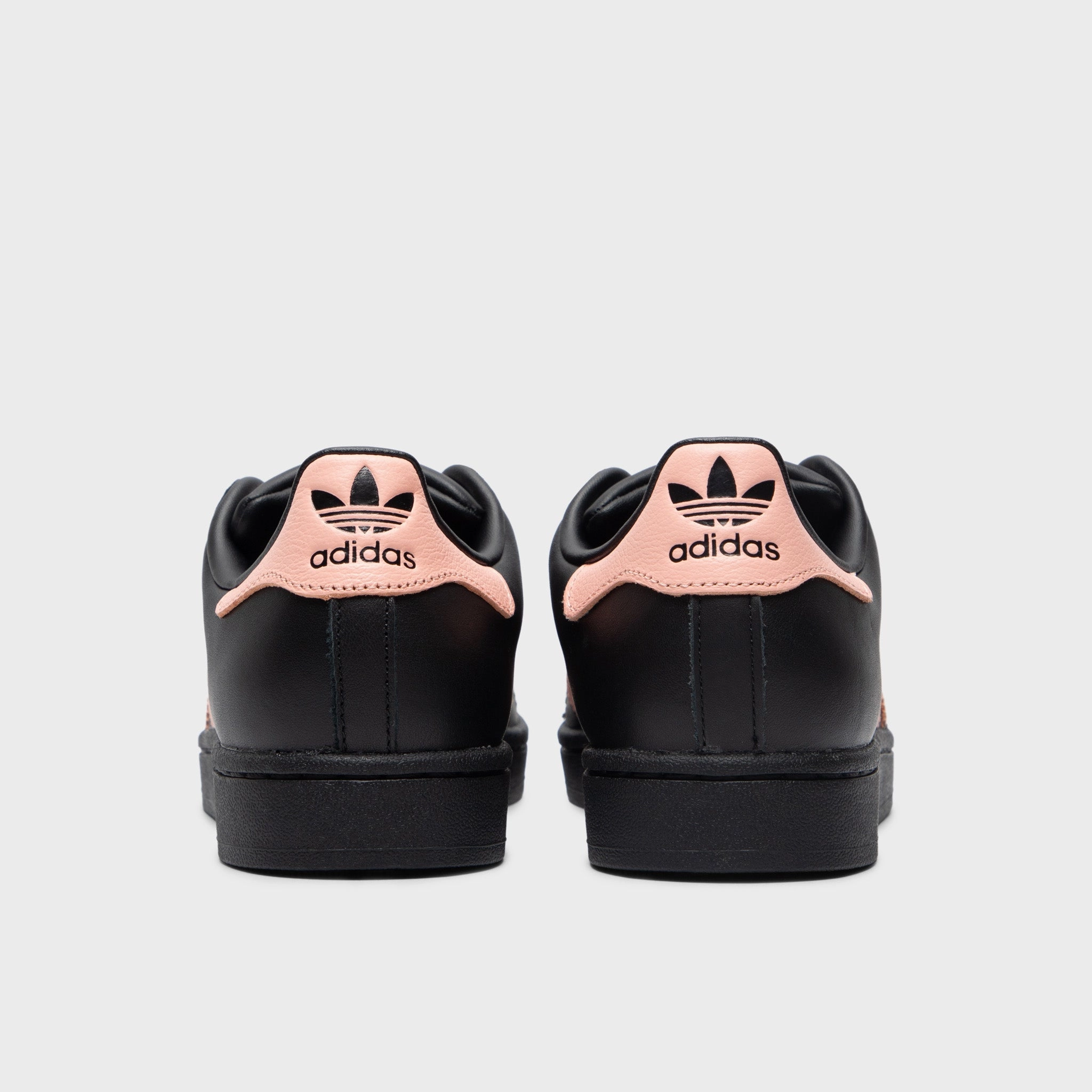 adidas Women's Superstar II Core Black / Glow Pink Durable Build Anti Slip Laces