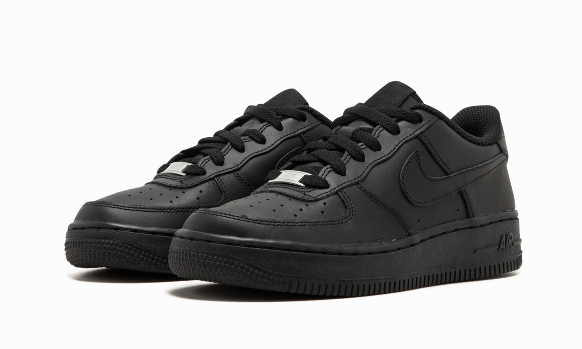 Air Force 1 Low '07 GS "Triple Black" Stacked Heel Structure MachineWashable