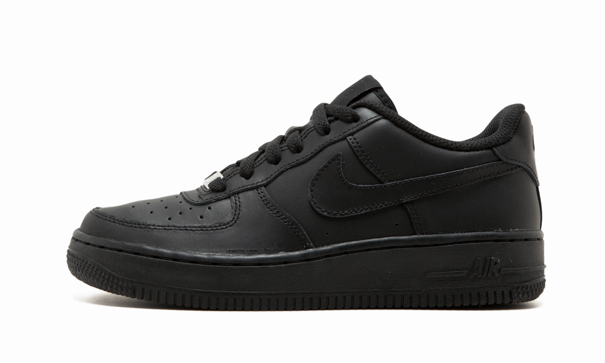 Vegan Leather Air Force 1 Low '07 GS "Triple Black"