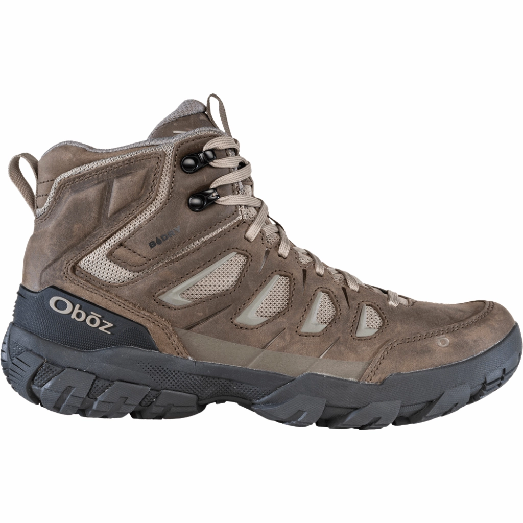 Oboz Men's Sawtooth X Mid Waterproof Hiking Boot - Classic Brown Anti-fungal Rollbar Stability