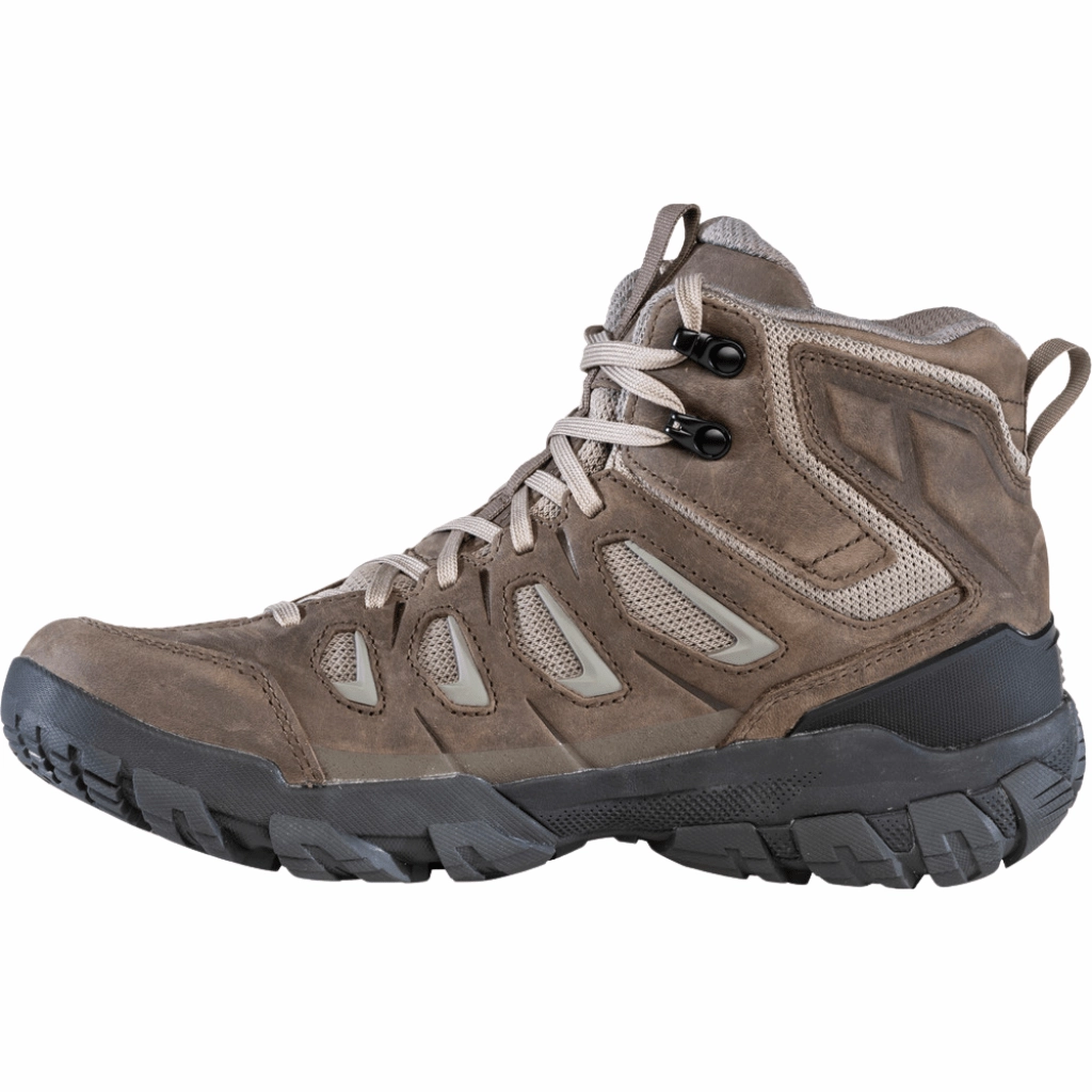Oboz Men's Sawtooth X Mid Waterproof Hiking Boot - Classic Brown Torsional Stability Anti Odor Daily Walks