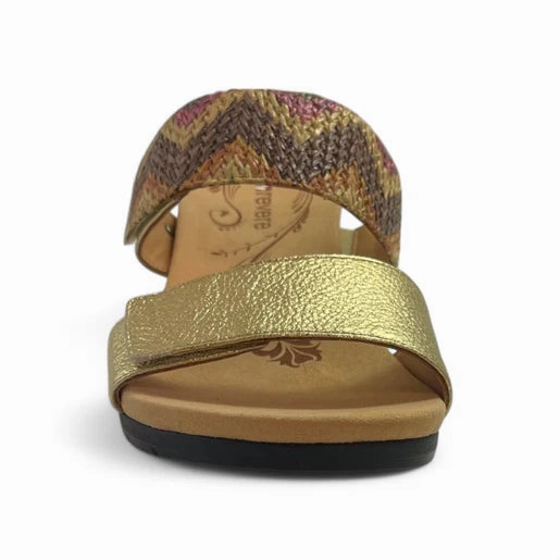 Revere Women's Sorrento Gold Non Slip Outsole Easy Clean Surface