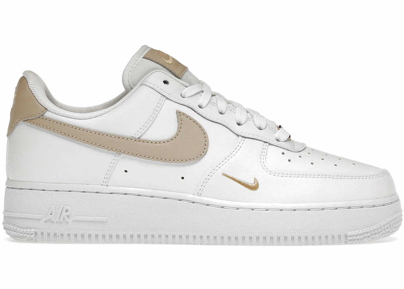 Nike Air Force 1 Low '07 Essential White Beige (Women'S) Light Grip