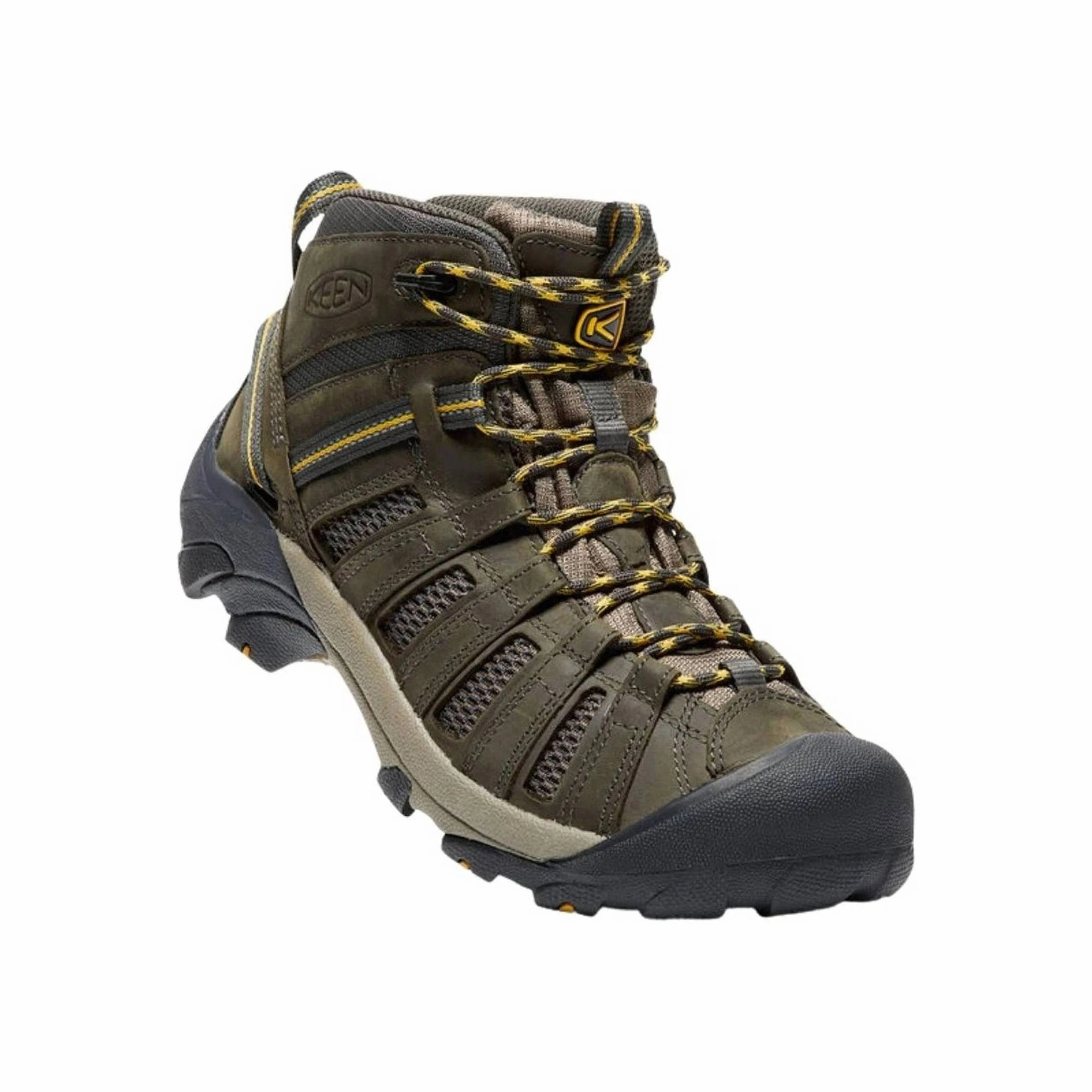 KEEN Men's Voyageur Mid Hiking Boot - Raven/ Tawny Olive Weekend Fit