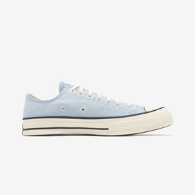 Speed Flex Converse | UPCYCLE CHUCK 70 CHAMBRAY & GINGHAM { BLUE