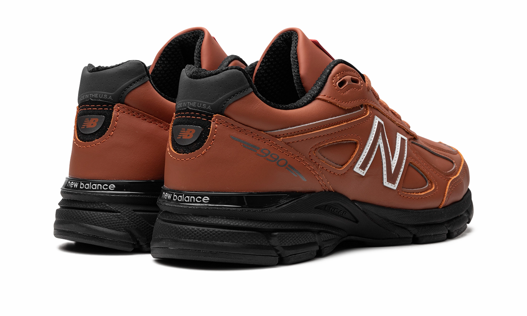 casual shoe alternative 990V4 MADE IN USA "TEDDY SANTIS - MAHOGANY BLACK"