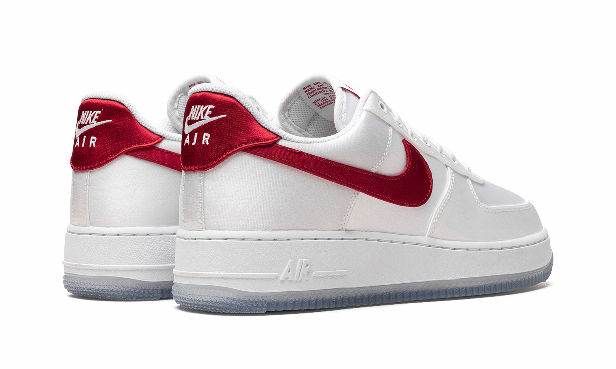 Warm Keep AIR FORCE 1 LO '07 WMNS "Satin White Varsity Red"