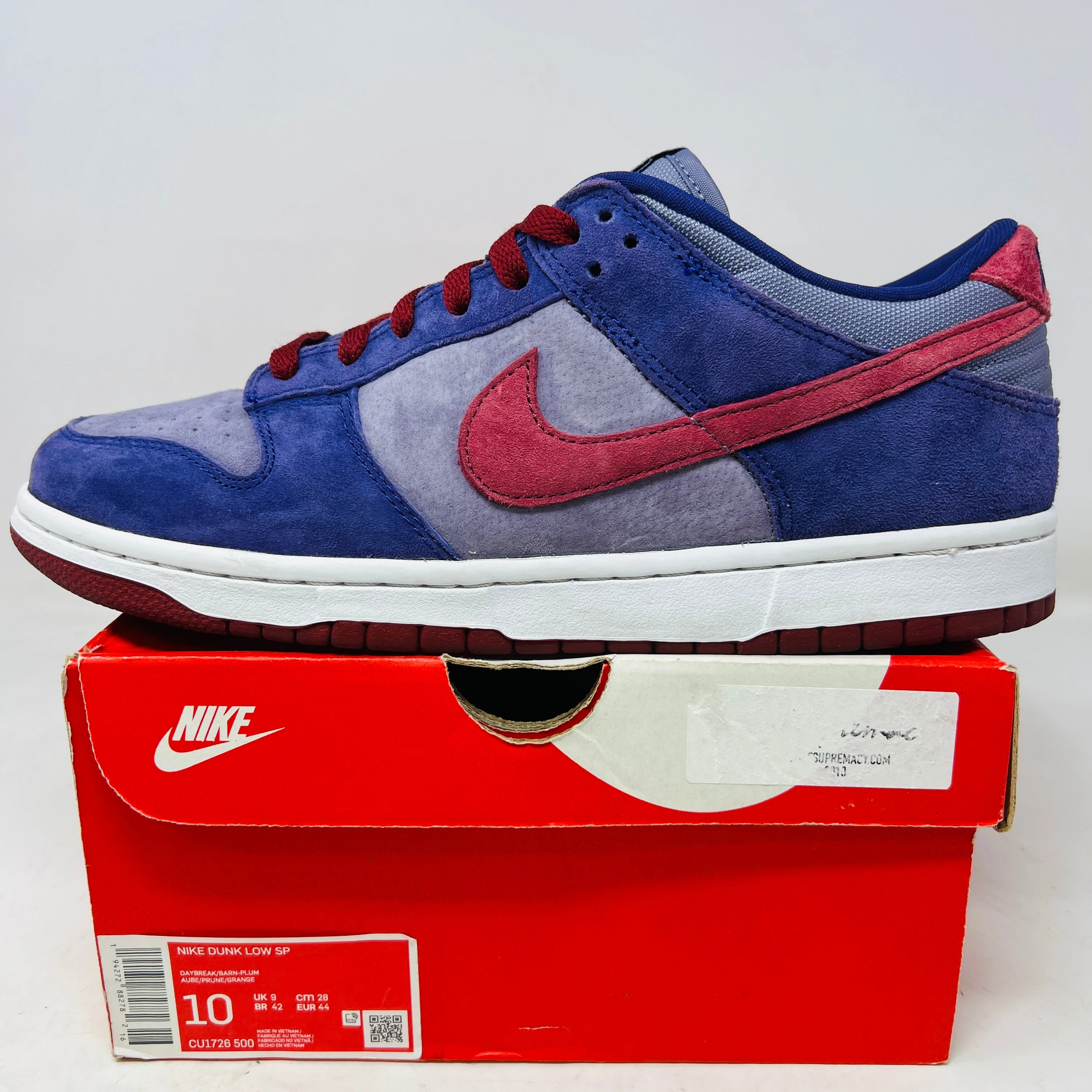 Nike Dunk Low Plum (2020) Stacked Heel Structure