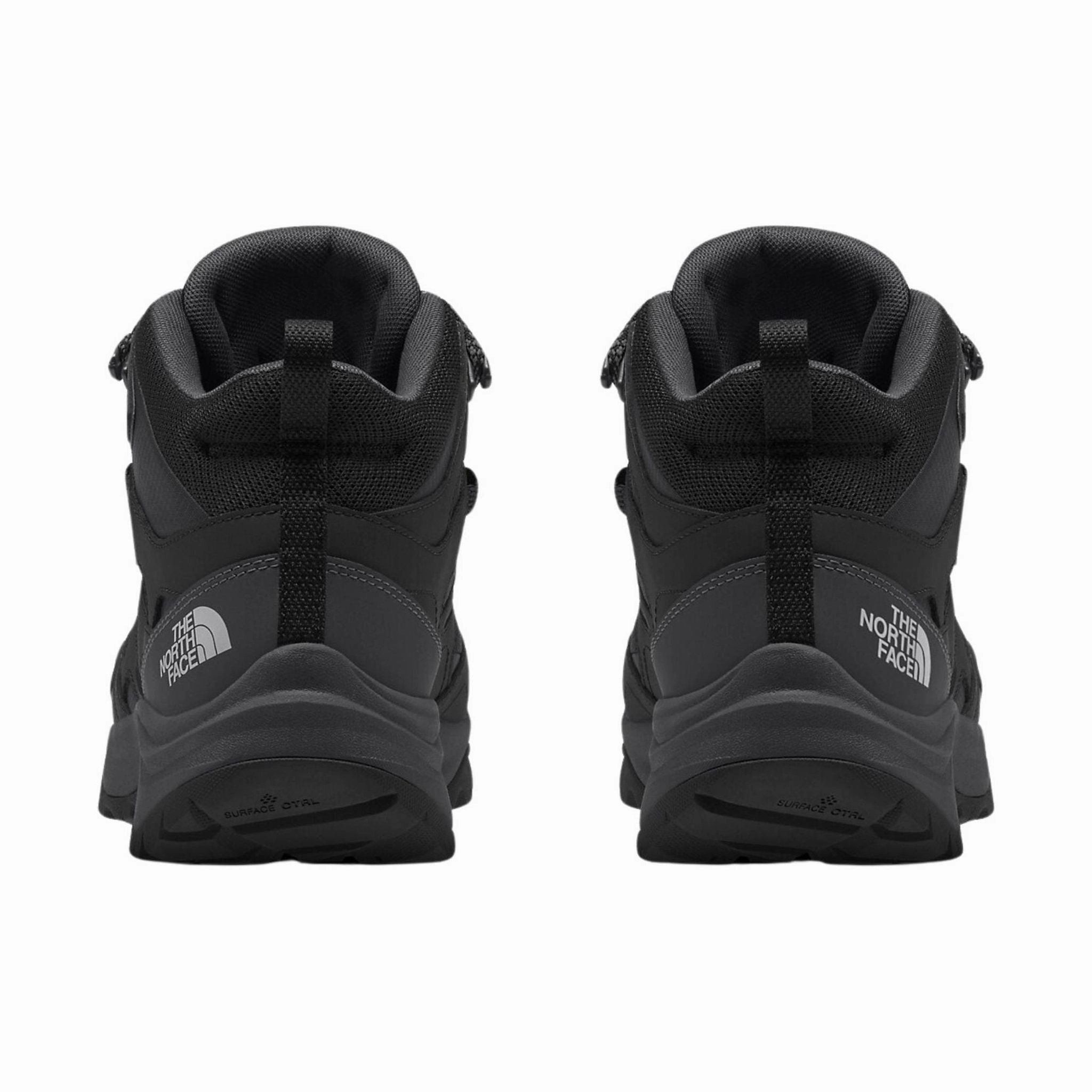 The North Face Men's Hedgehog 3 Mid Waterproof Boots - TNF Black/Asphalt Grey buckle Side Zip