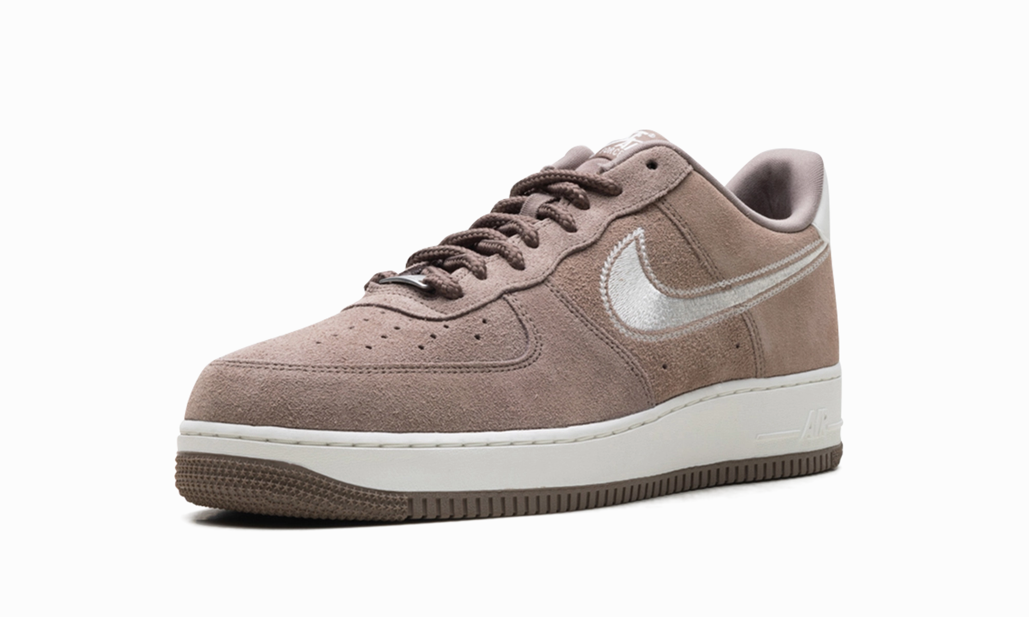 Comfortable Experience Air Force 1 Low '07 LV8 "Mink Brown Embroidered Swoosh"
