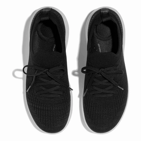 FitFlop Women's Super Q Knit Sneaker Black/White Outfit Neutral Iconic Style