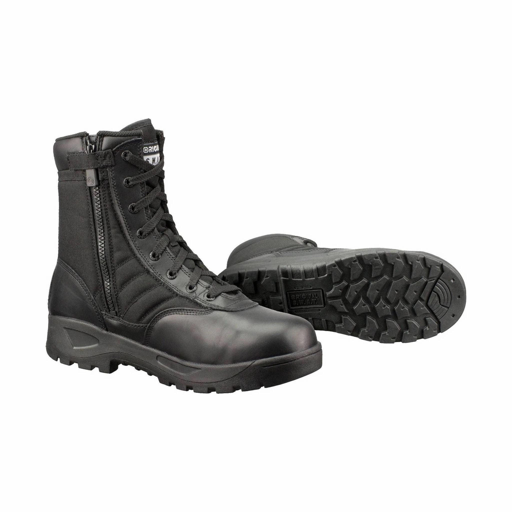 Original Footwear Men's Classic 9 Inch Side Zip Safety Plus Non Metallic Toe Work Boots - Black work use