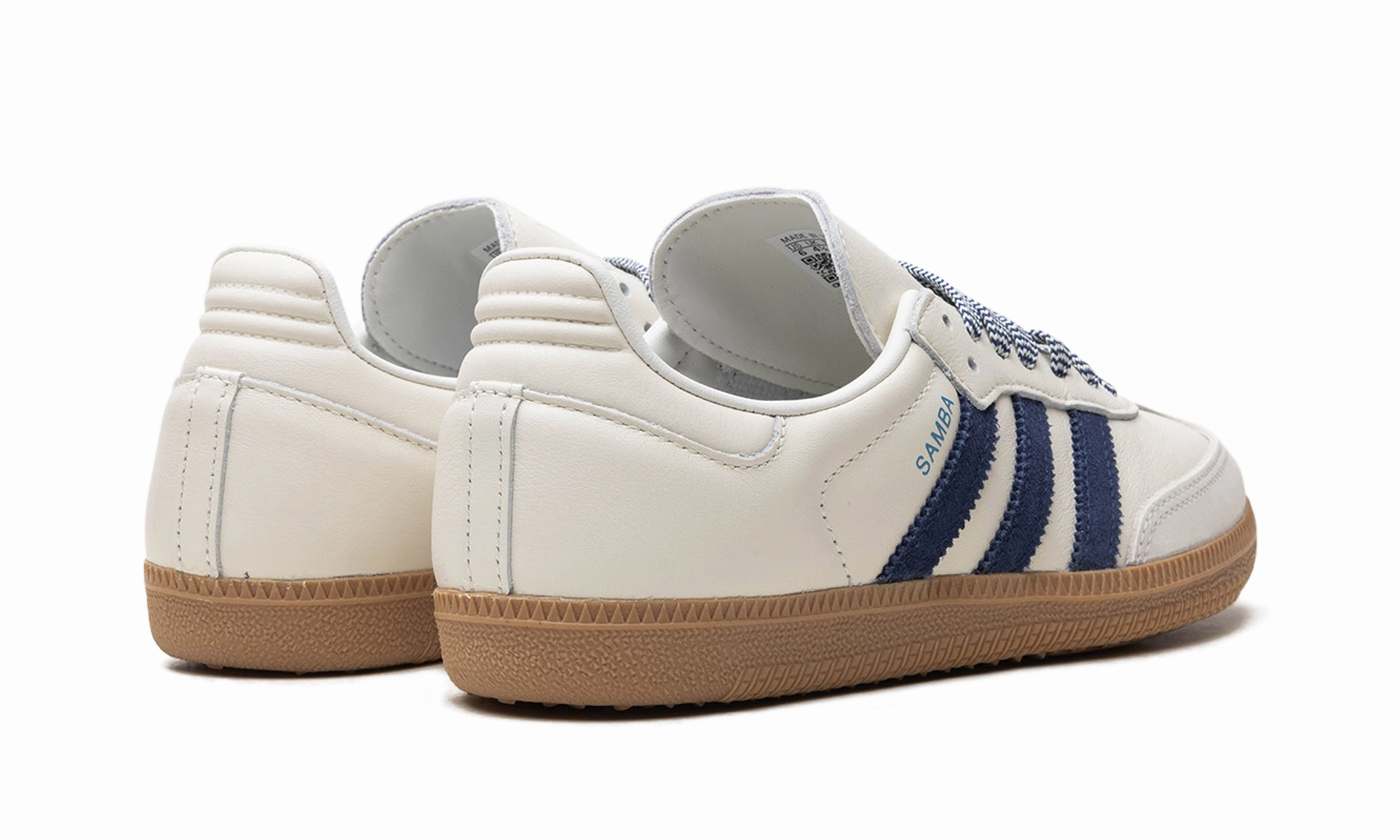 Samba OG WMNS "Off White Dark Blue" Bold Look Shopping Day