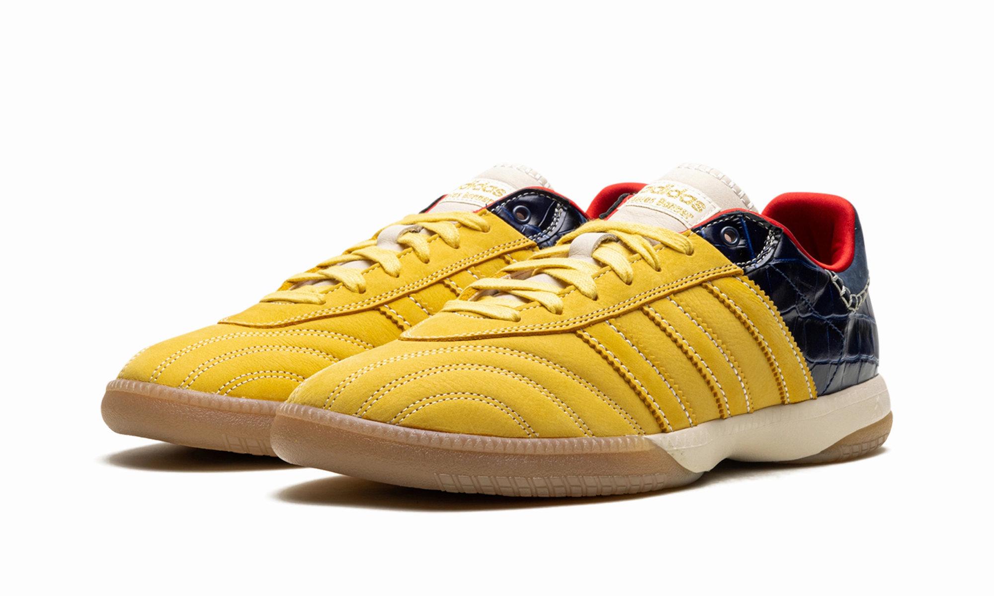 Breathable mesh upper Step Stable Samba Millenium "Wales Bonner - Fade Gold / Navy Croc"